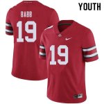 NCAA Ohio State Buckeyes Youth #19 Dallas Gant Red Nike Football College Jersey PDK6745CZ